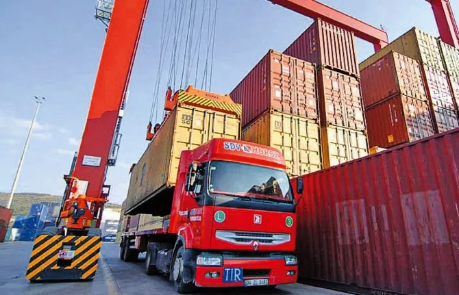 Exports are increasing, but trucks cannot find an exit.