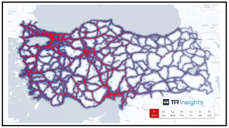 TIRPORT Insights Yük Yoğunluk Haritası